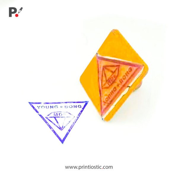 Custom Triangle Rubber Stamp Pakistan