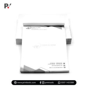 1 color printed business letterhead