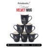 Customized velvet mug with company logo Printiostic