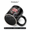 Logo printed black mug for employees and clients