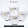Customized corporate caps with logo – white cap with embroidered branding Pakistan