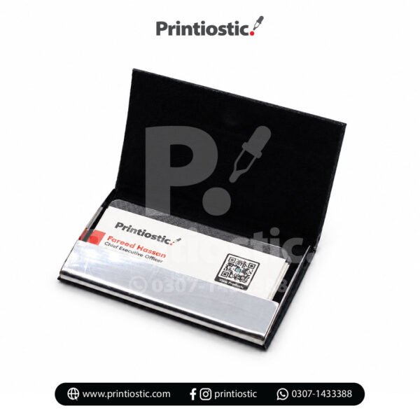 Custom metal card holder for employees