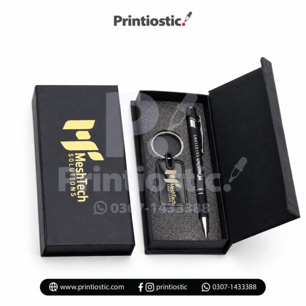 Corporate promotional gift set with logo