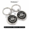 Custom engraved black metal keychain Pakistan